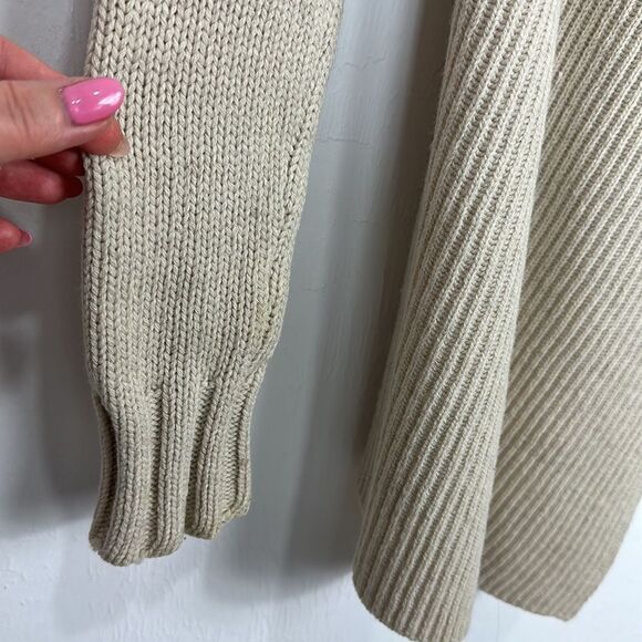 Vince Beige Wool Yak Blend Open Front Cardigan Sweater Size S - Picture 4 of 10